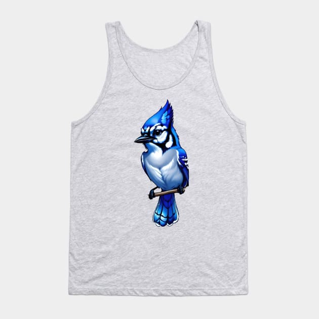 BlueJay Tank Top by Whiskers and Wings